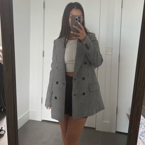 Aritzia Wilfred Houndstooth Blazer
